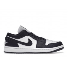 Женские кроссовки Jordan 1 Low SE Homage Split White Black (W)