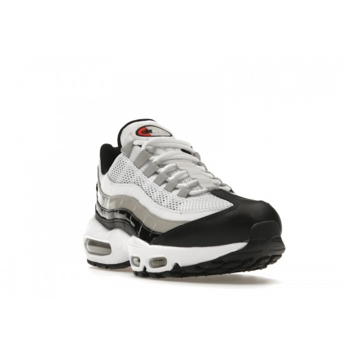 Кроссы Nike Air Max 95 White Light Iron Ore Black Patent (W) - женская сетка размеров