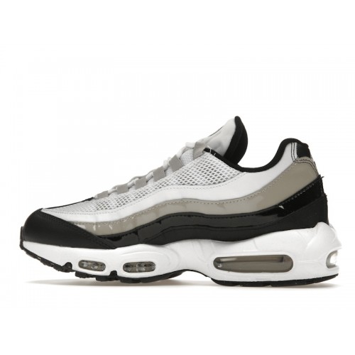 Кроссы Nike Air Max 95 White Light Iron Ore Black Patent (W) - женская сетка размеров