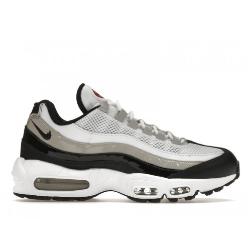 Кроссы Nike Air Max 95 White Light Iron Ore Black Patent (W) - женская сетка размеров