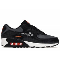 Nike Air Max 90 3D Swoosh Black Grey Orange