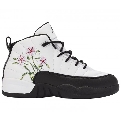 Кроссы Jordan 12 Retro Floral (PS) - подростковая сетка размеров