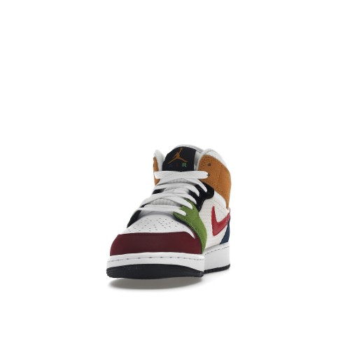 Кроссы Jordan 1 Mid SE Messy Room (GS) - подростковая сетка размеров