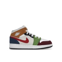 Подростковые кроссовки Jordan 1 Mid SE Messy Room (GS)