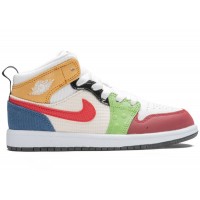 Детские кроссовки Jordan 1 Mid SE Messy Room (PS)