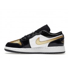 Подростковые Jordan 1 Low SE Gold Toe (GS)