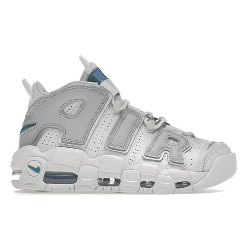 Кроссы Nike Air More Uptempo Metallic Teal (W) - женская сетка размеров