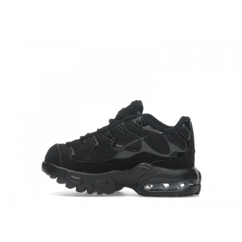 Nike Air Max Plus TD Black Dark Grey - детская сетка размеров