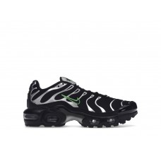 Подростковые кроссовки Nike Air Max Plus Black Green Strike Metallic Silver (GS)