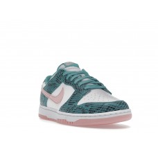 Кроссовки Nike Dunk Low Snakeskin Washed Teal Bleached Coral