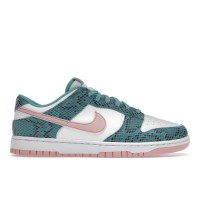 Кроссовки Nike Dunk Low Snakeskin Washed Teal Bleached Coral
