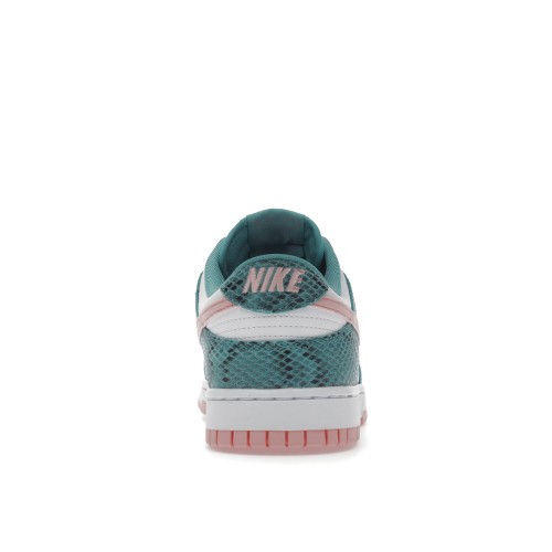 Кроссы Nike Dunk Low Snakeskin Washed Teal Bleached Coral - мужская сетка размеров