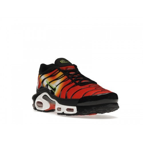 Кроссы Nike Air Max Plus Sunset Orange Yellow (2021) - мужская сетка размеров