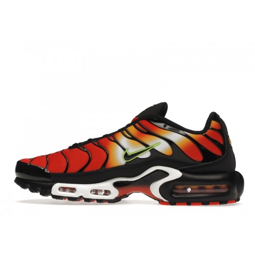 Кроссы Nike Air Max Plus Sunset Orange Yellow (2021) - мужская сетка размеров