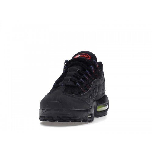 Кроссы Nike Air Max 95 Black Reflective Volt - мужская сетка размеров