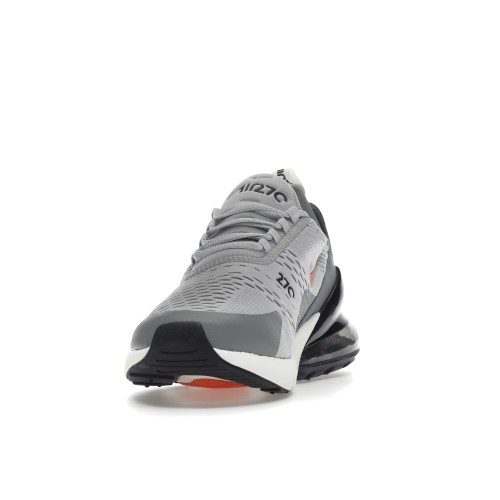 Кроссы Nike Air Max 270 Grey Fog Team Orange Sail - мужская сетка размеров