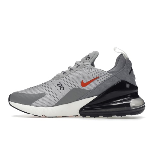 Кроссы Nike Air Max 270 Grey Fog Team Orange Sail - мужская сетка размеров