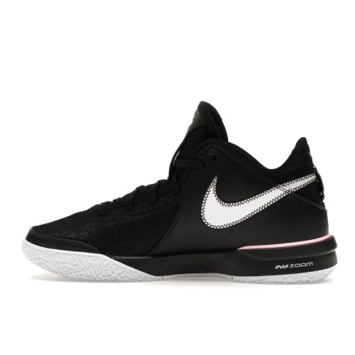 Кроссы Nike Zoom LeBron NXXT Gen Black White Medium Soft Pink - мужская сетка размеров