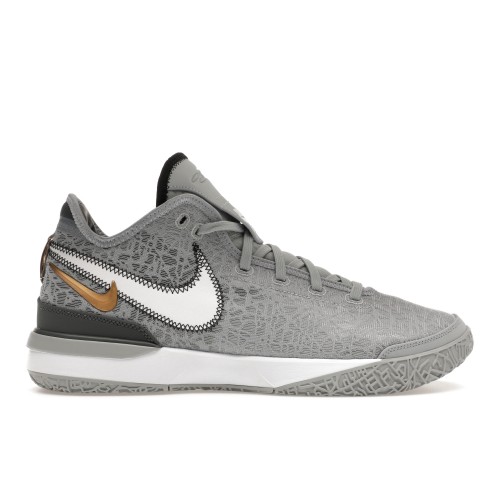 Кроссы Nike Zoom LeBron NXXT Gen Wolf Grey Metallic Gold - мужская сетка размеров