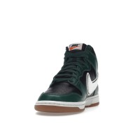 Кроссовки Nike Dunk High Chenille Swoosh Black Green