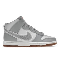 Кроссовки Nike Dunk High University Chenille Swoosh Light Smoke Grey
