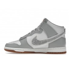 Кроссовки Nike Dunk High University Chenille Swoosh Light Smoke Grey