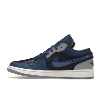 Jordan 1 Low SE Craft Obsidian French Blue Ashen Slate White