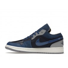 Jordan 1 Low SE Craft Obsidian French Blue Ashen Slate White