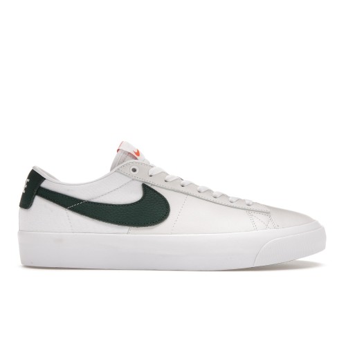 Кроссы Nike SB Zoom Blazer Low Pro GT ISO White Pro Green - мужская сетка размеров