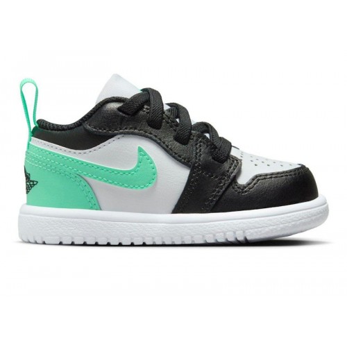 Air Jordan 1 Low ALT TD Green Glow - детская сетка размеров