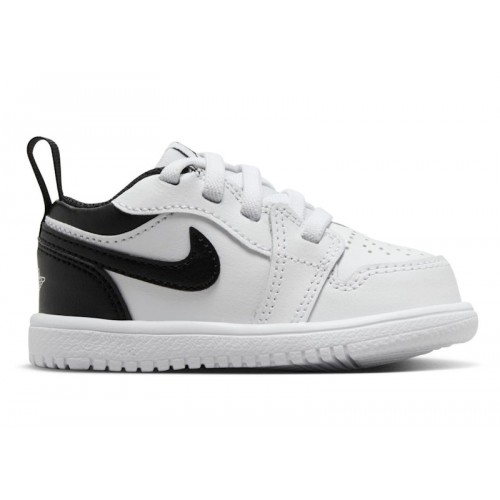 Air Jordan 1 Low ALT TD White Black - детская сетка размеров
