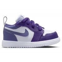 Малышам Jordan 1 Low ALT Court Purple White Dusty Amethyst (TD)