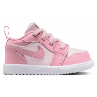 Малышам Jordan 1 Low ALT Medium Soft Pink White (TD)