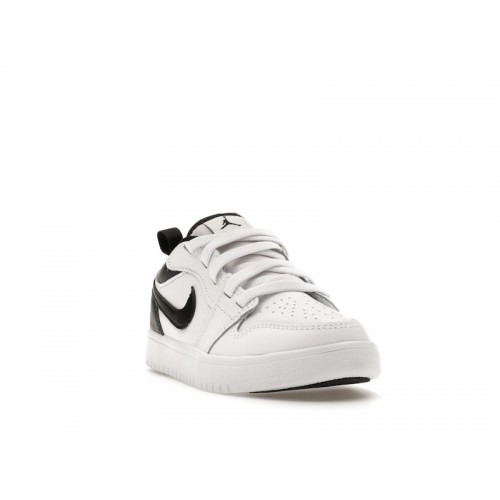 Кроссы Jordan 1 Retro Low ALT White Black (PS) - детская сетка размеров