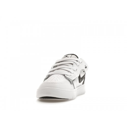 Кроссы Jordan 1 Retro Low ALT White Black (PS) - детская сетка размеров