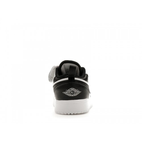 Кроссы Jordan 1 Retro Low ALT White Black (PS) - детская сетка размеров