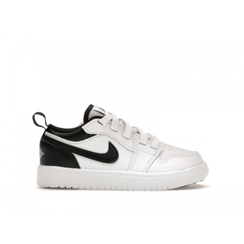 Кроссы Jordan 1 Retro Low ALT White Black (PS) - детская сетка размеров