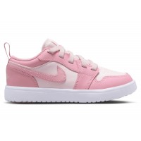 Детские Jordan 1 Low ALT Medium Soft Pink White (PS)