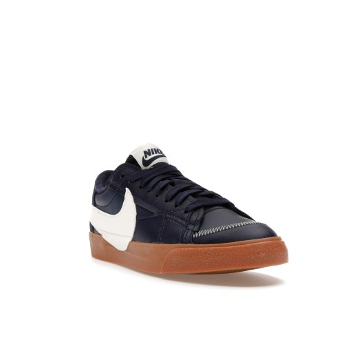 Кроссы Nike Blazer Low 77 Jumbo WNTR Midnight Navy Gum - мужская сетка размеров