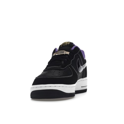 Кроссы Nike Air Force 1 Low 07 LV8 World Champ Black Purple - мужская сетка размеров