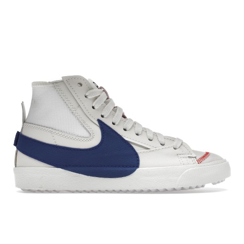 Кроссы Nike Blazer Mid 77 Jumbo Phantom Old Royal - мужская сетка размеров
