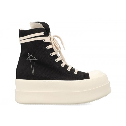 Rick Owens Hollywood DRKSHDW Double Bumper High Black Pearl Milk (W) - женская сетка размеров