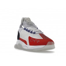 Женские кроссовки Versace Cross Chainer White Red Black (W)