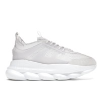 Кроссовки Versace Chain Reaction White Mesh Rubber Suede