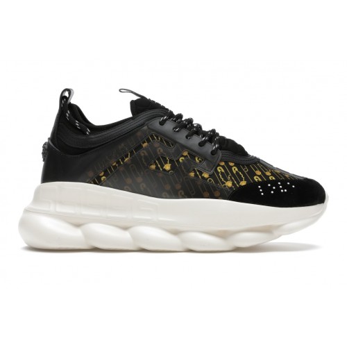 Кроссы Versace Chain Reaction Baroque Print - мужская сетка размеров