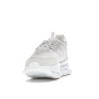 Versace Chain Reaction White Mesh Rubber Suede
