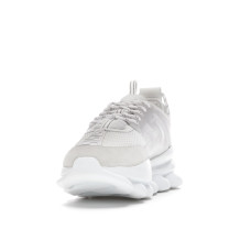 Versace Chain Reaction White Mesh Rubber Suede