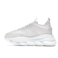 Versace Chain Reaction White Mesh Rubber Suede