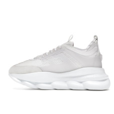 Versace Chain Reaction White Mesh Rubber Suede