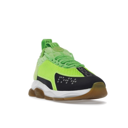 Кроссы Versace Cross Chainer Fluo Green - мужская сетка размеров
